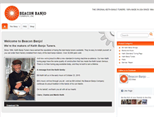 Tablet Screenshot of beaconbanjo.com